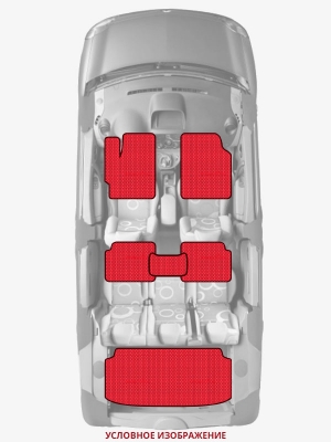 ЭВА коврики «Queen Lux» комплект для Daewoo LeMans (1G)